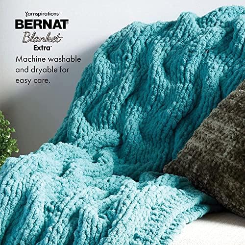 Bernat Blanket Extra Thick Chunky Yarn for Crocheting, Vintage White