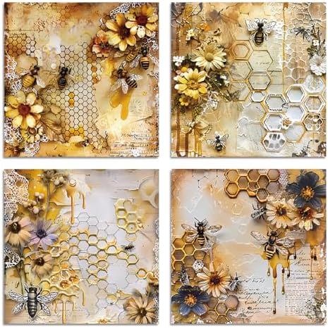 YASMEN Scrapbook Paper Pad, 6x6 Cardstock Paper Pad for Card Making, Journals, Planner, DIY Envelopes, Greeting Cards, Decorative Art Craft -24 Sheets