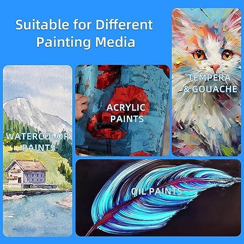 20 Pack Stretched Canvases-4Packs of 4x4,5x7,8x10,9x12,11x14