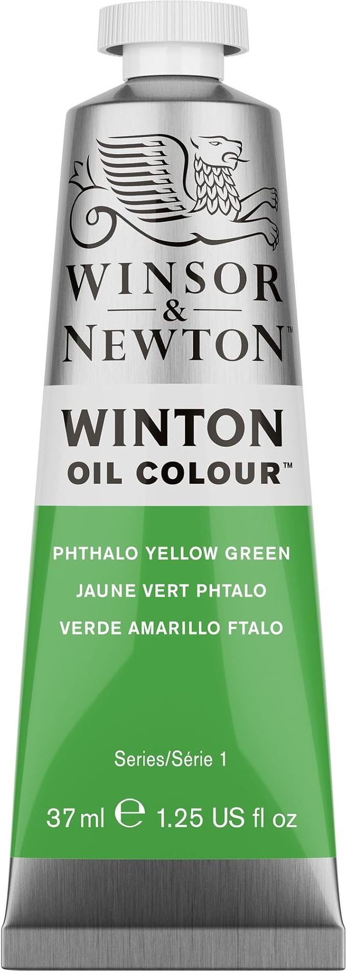 Winsor & Newton Winton Oil Color, 37ml Tube, Phthalo Yellow Green | Artist pigments, Durable, Lightfast, Permanent, Uniform Consistency, Great Pigment Load