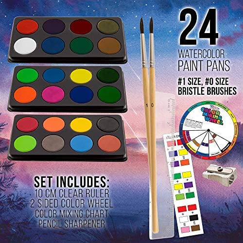 U.S. Art Supply 163-Piece Mega Wood Box Artist Kit with Easel, Painting