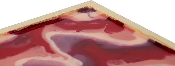 Da Vinci Pro Liquid Art Multi-Media Panel 6x6, 1-1/2" Deep Gesso Board with Natural Wood Frame, Raised Lip Wood Canvas Panel Ideal for Artists Using High Flow Acrylics and Alcohol-Based Dyes
