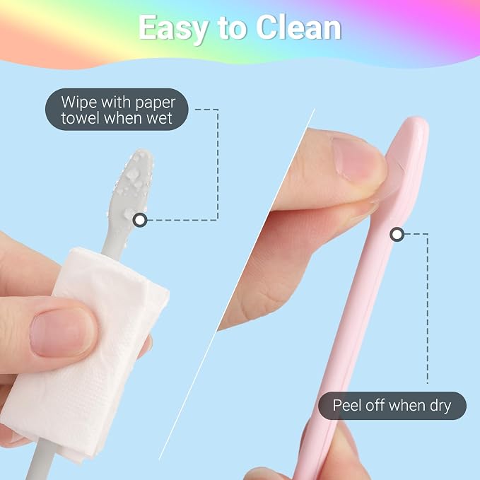 Gartful 9 Colors Large Silicone Stir Sticks, Reusable Epoxy Resin Mixing Sticks, Non-Stick Craft Stirring Rods for Paint Mixing, Glitter Tumblers, Liquid Art Supplies, DIY Crafts Tools