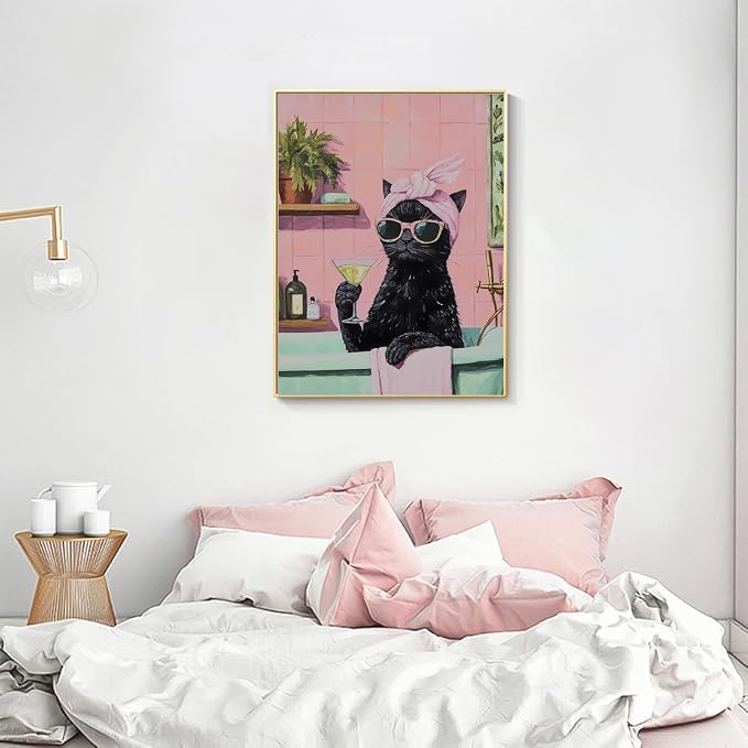 Black Cat Diamond Art Kits for Adults Diamond Painting Kit for Beginner