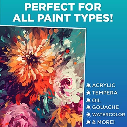 Horizon Group USA Painting Panel Canvas Boards, 8" x 10", Pack of 12, Multicolor