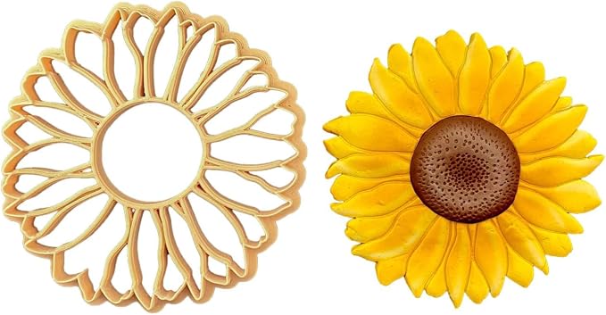 Botanical Trinket Cutter Set for Polymer Clay Display & Jewelry Styling – Monstera, Sunflower & Daisy | SUNMODA-TRI