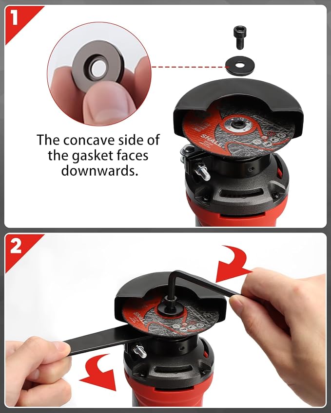 SHALL 3 Inch High-Speed Cut Off Tool, 3.5 Amp Metal Cutter Tool with 3Pcs Multifunctional Cut Off Wheels, 24000RPM Electricl Metal Cutting Tools for Steel, Inox