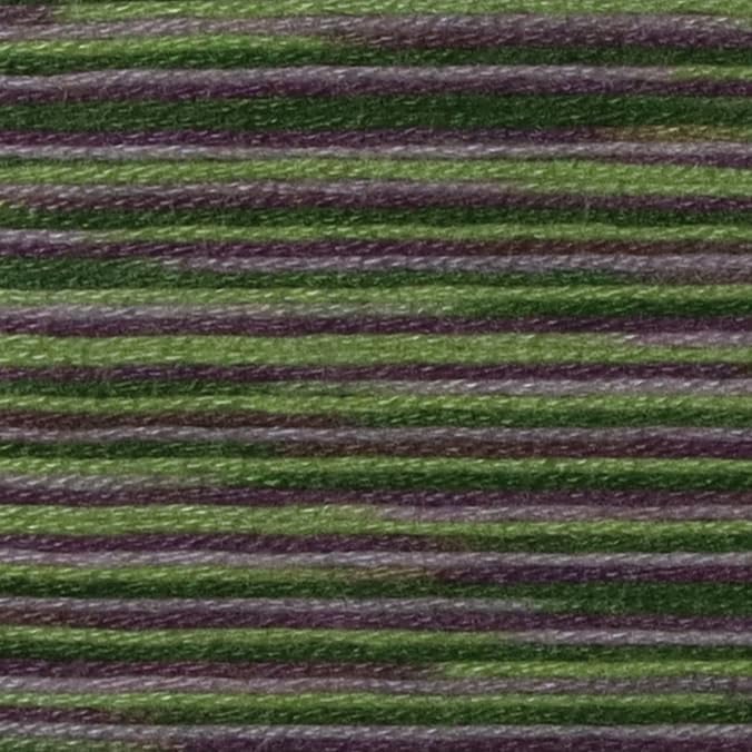 KCS Big skeins of 25 Meters Size 25 Color Variegated Cross Stitch Stranded Threads,6 skeins,4505