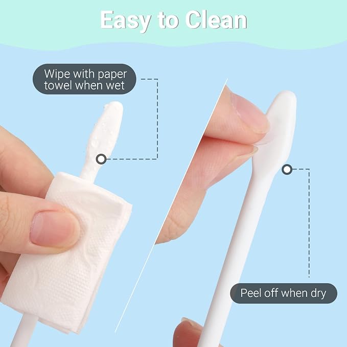 Gartful 9PCS Large Silicone Stir Sticks, Reusable Epoxy Resin Mixing Sticks, Non-Stick Craft Stirring Rods for Paint Mixing, Glitter Tumblers, Liquid Art Supplies, DIY Crafts Tools, White