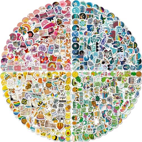 Arme Cute Stickers Bulk, Waterproof Stickers for Water Bottles Pack 400PCS | Vinyl Fun Stickers for Kids Bulk, Girls, Teens, Adults, Cups, Random, Assorted, Durable Decal Sticker Set