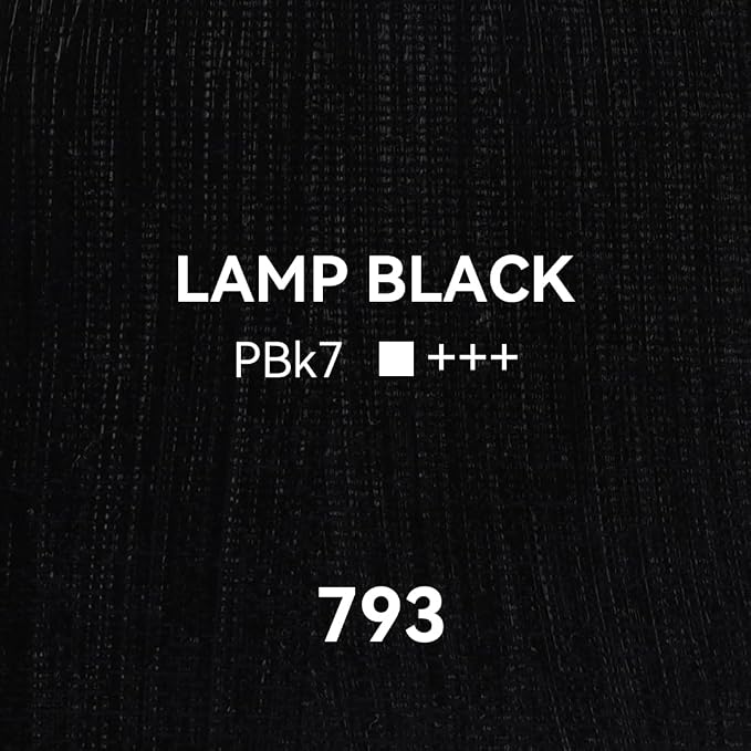 PHOENIX Lamp Black Oil Paint - Studio Oil Paint Single Large Tube - 170ml / 5.75 Fl oz. Lamp Black 793