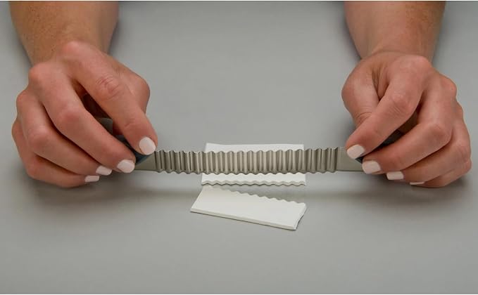 Sculpey 3-Piece Clay Blades, Rigid Wavy & Flexible Stainless-Steel Slicers