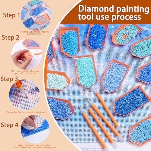 LYMUSUMI 42PCS 5D Diamond Art Painting Tools and Accessories Kits
