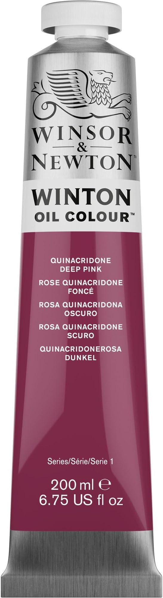 Winsor & Newton Winton Oil Color, 200ml Tube, Quinacridone Deep Pink | Artist pigments, Durable, Lightfast, Permanent, Uniform Consistency, Great Pigment Load