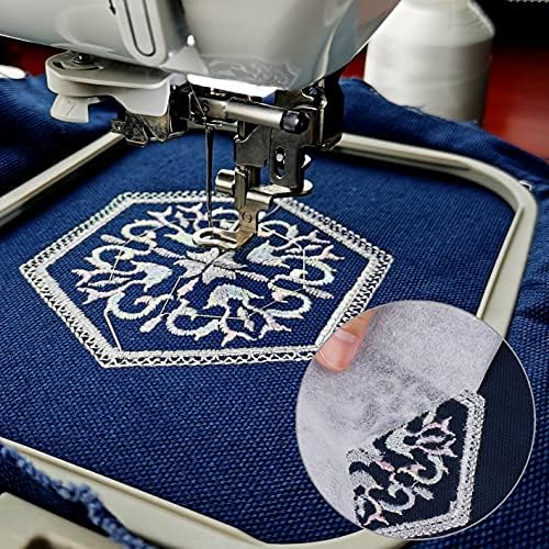 Simthread Tear Away Embroidery Stabilizer Backing - 1.8 Ounces Medium Weight 10" x 12" 100pcs / Pack, Precut Sheets for 5x7 Machine Embroidery Hoop