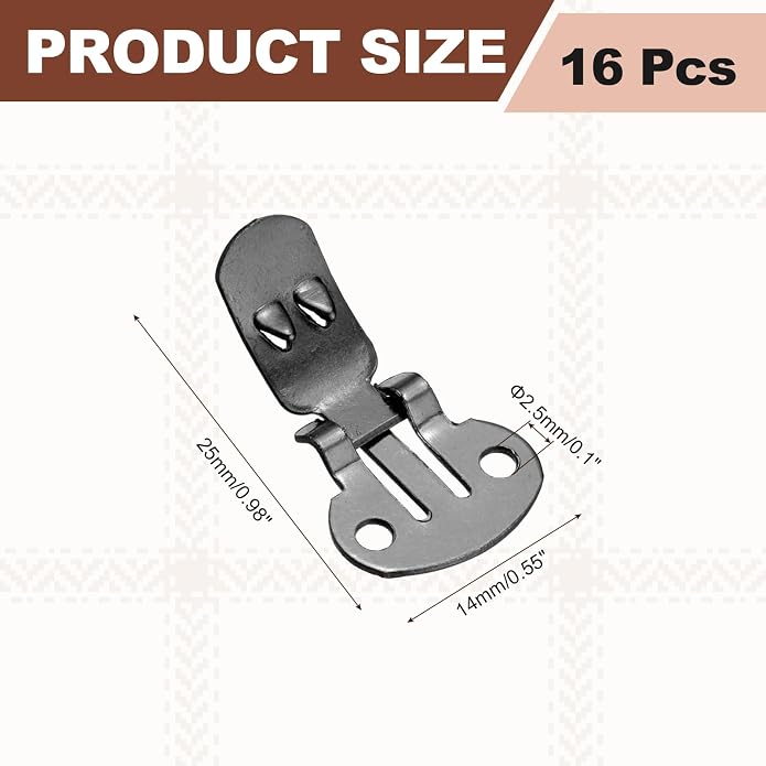 Stainless Steel Flat Blank Shoe Clips, Flat Blank Shoe Clips Bulk Supplies Metal Embellishments for DIY