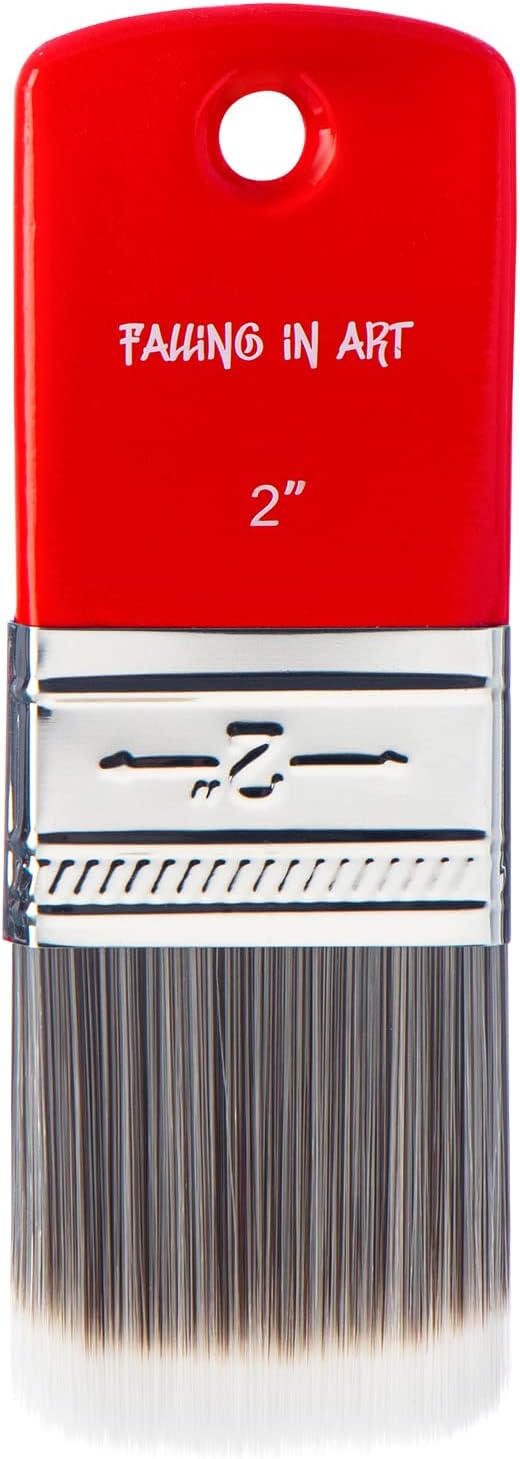 Falling in Art 2 Inch Filbert Paddle Paint Brush | Scale Brush, Blending Paint Brush for Oil and Acrylic Paints