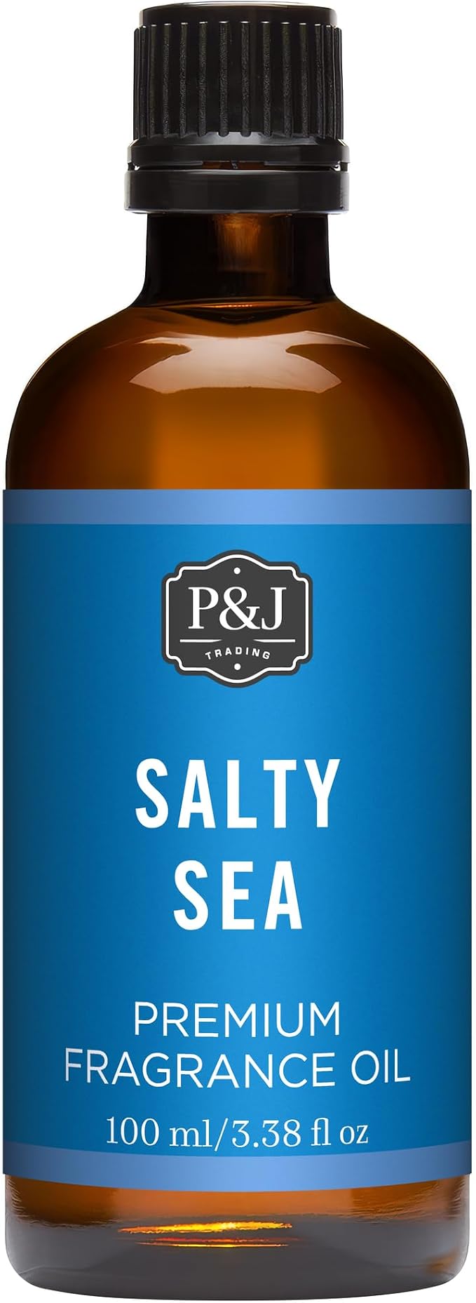 P&J Trading - Salty Sea Scented Oil 100ml - Fragrance Oil for Candle Making, Soap Making, Diffuser Oil