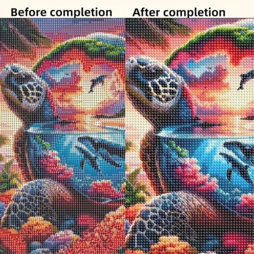 CSZPPQAF Diamond Painting Kits for Adults, Sea Turtle Diamond Art