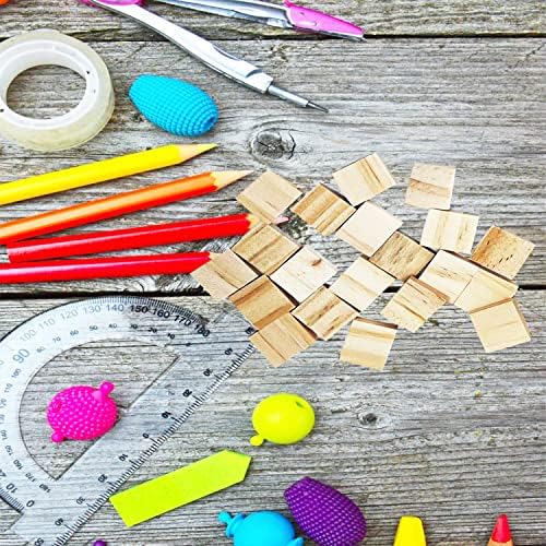 XYSMZM 300 Pcs Wood Blank Letter Tiles, Unfinished Wood Pieces | Wooden Blank Scrabble Tiles for DIY Craft Supplies Decoration