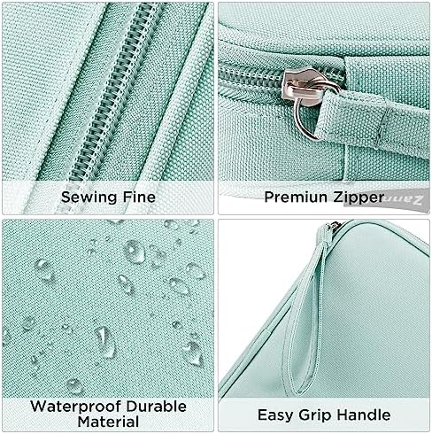 Zannaki Big Capacity Storage Pouch Marker Pen Pencil Case Simple Stationery Bag Box Art Tool & Sketch Storage Boxes for Bullet Journal Middle High School Office College Student Girl Women Adult Teen