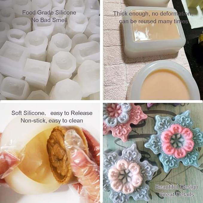 Silicone Soap Molds Kit l Soap Making Supplies l Moldes de Silicona para Resina l Candle Making Silicone Molds (The Virgin Mary 12280)
