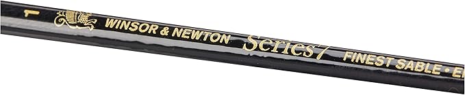 Winsor & Newton Series 7 Kolinsky Sable Brush, Round SH #1,Black | The World's Finest Watercolor Brush, Kolinsky Sable Hair, Rust-proof, Seamless Nickel Plated Ferrules, Hand-Made in England