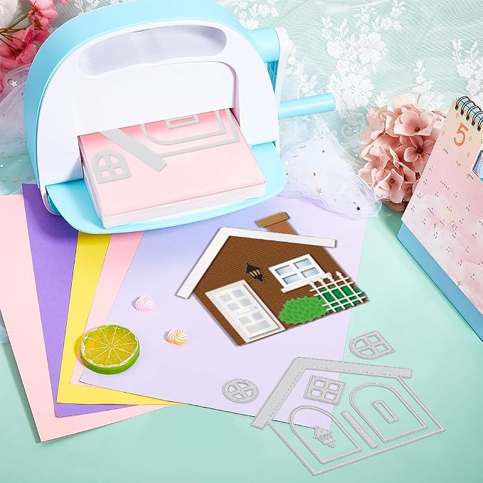 GLOBLELAND House Gift Card Holder Cutting Dies for Card Making Gift Card Tag Cut Die for DIY Scrapbooking Journal Embossing Paper Craft Decor