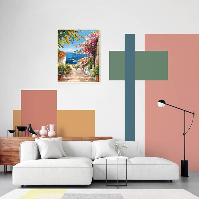 Paint by Numbers Kit for Adults Beginner Oil Painting Kit Adult Paint by Number Kits on Canvas DIY Painting for Beginners Art by Numbers Paint by Color for Adults Gifts Home Wall Decor 16x20 Inch