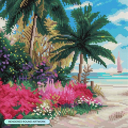 DIAMOND ART CLUB Ocean Whisper Path Diamond Art Kits for Adults