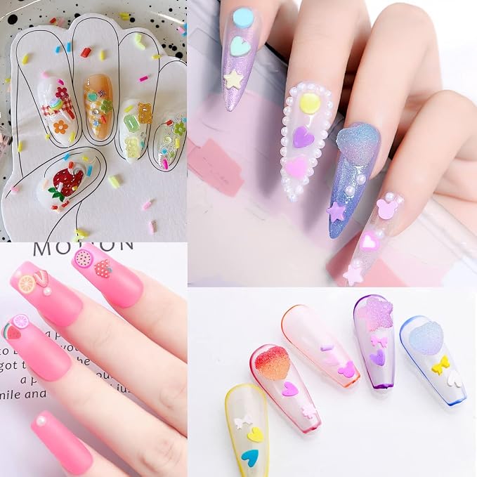 14800Pcs Fruit Nail Art Slices Polymer Fruit Slice 3D Polymer Slices Polymer Clay Slice Colorful Making Supplies for DIY Crafts Nail Art, and Cellphone Decorations(24 Styles)