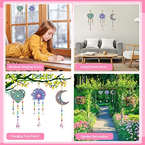 Gift for 8 9 10 Yeal Old Girl: Art and Craft Kid Diamond Art Wind Chime Kit