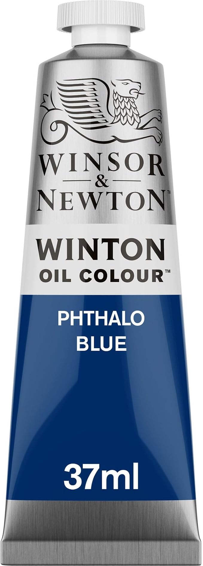 Winsor & Newton Winton Oil Color, 37ml Tube, Phthalo Blue | High-quality pigments, Durable, Lightfast, Permanent, Uniform Consistency, Great Pigment Load