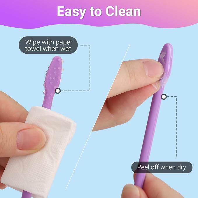 Gartful 9PCS Large Silicone Stir Sticks for Epoxy Resin, Reusable Mixing Sticks for Paint, Glue, Glitter, Waxing, Tumbler Making, Art Craft Supplies, Facial Mask Applicator, Purple