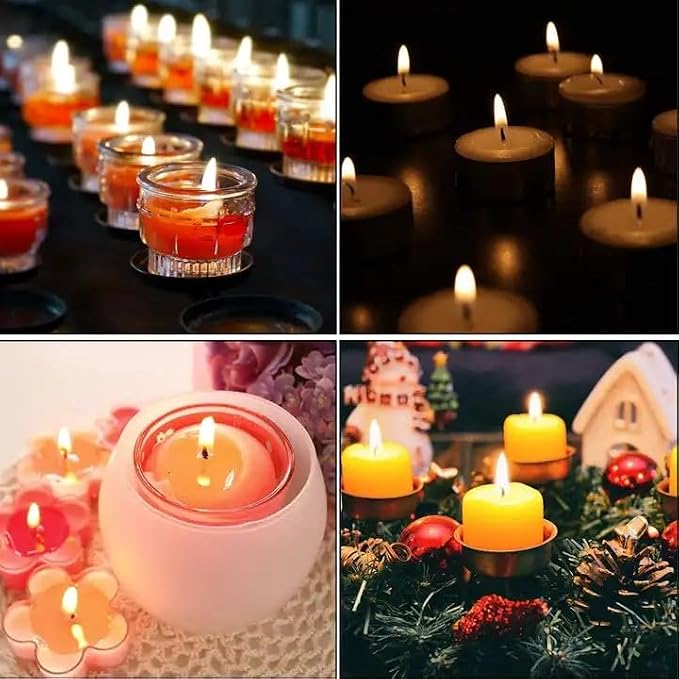 8Inch 100PCS Pre-Waxed Braided Candle Wicks – Non-Smoking, Metal Base for Centering | Perfect for Mother’s Day, Easter DIY Candle Making & Decor (20CM)