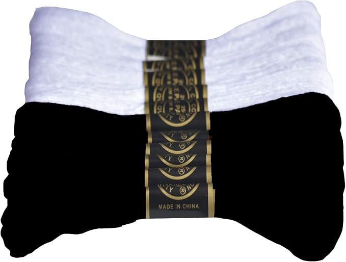Premium Embroidery Floss-Cross Stitch Threads-Friendship Bracelets Floss-Crafts Floss-Black,White-Hand Embroidery Thread 12 Skeins Per Pack and Free Set of 2 Embroidery Needles and 1 Needle Threader