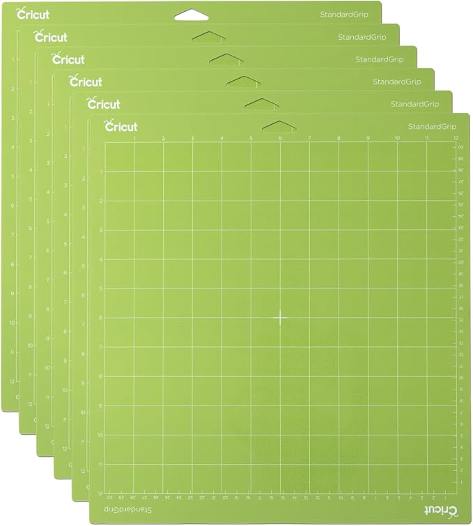 Cricut StandardGrip Cutting Mat Pack (6 Count, 12in x 12in) | For Explore & Maker Machines