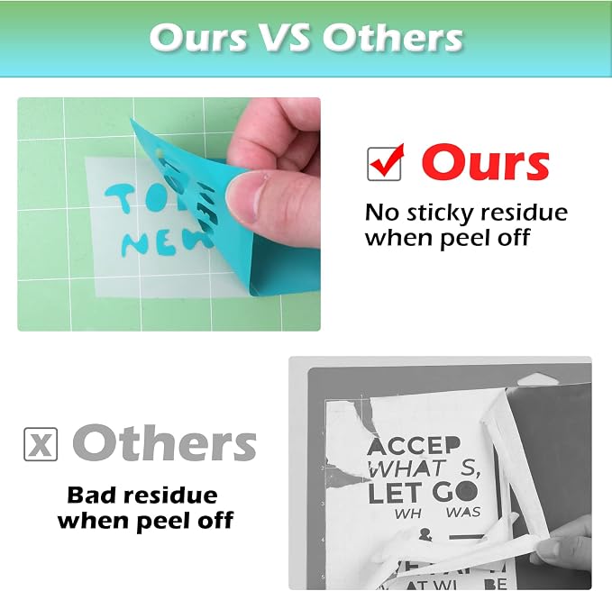 HTVRONT Cutting Mats 12x12, 2 Pcs, Compatible with Cricut Maker/Explore | Standard Light 2 Grip Variety Sticky Mats & Accessories, Compatible with Maker 4/3, Explore 5/4/3, Air 2/One