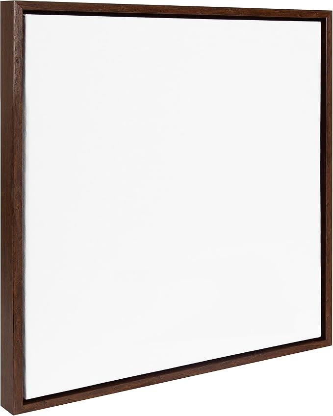 Kate and Laurel Sylvie Blank Framed Canvas Wall Art, 22x22 Brown, Modern Empty Canvas for Paint-Your-Own Art, Premium Canvas Already Framed