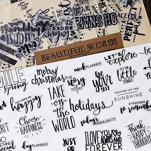 Doraking 90PCS Vintage Nice Words Sentences Sweet Happiness Stickers