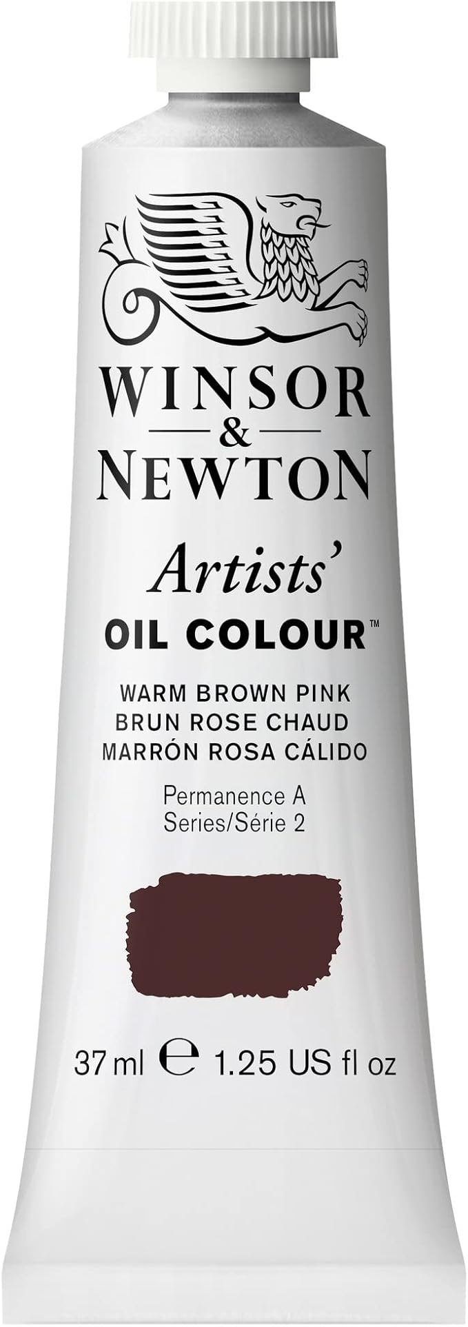 Winsor & Newton Artists' Oil Paint, 37ml Tube, Warm Brown Pink