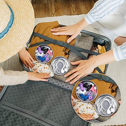 Aluminum Tin Cans, 24pcs 4 OZ Tin Containers with Lids and 4pcs Stickers
