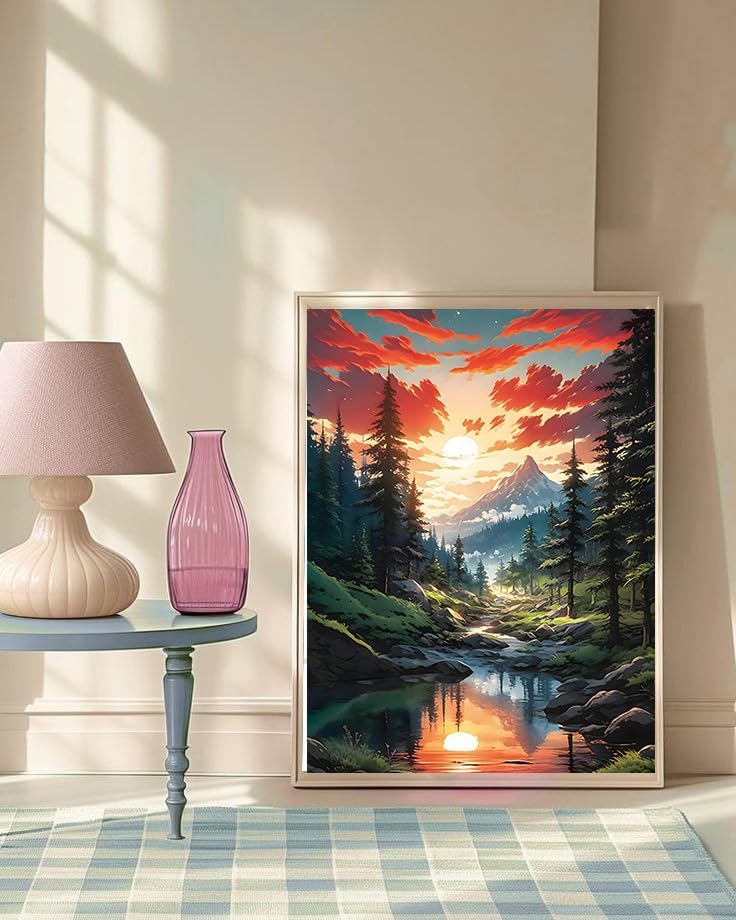 Xylogist Mountain Diamond Art Kits for Adults 12x16 inch
