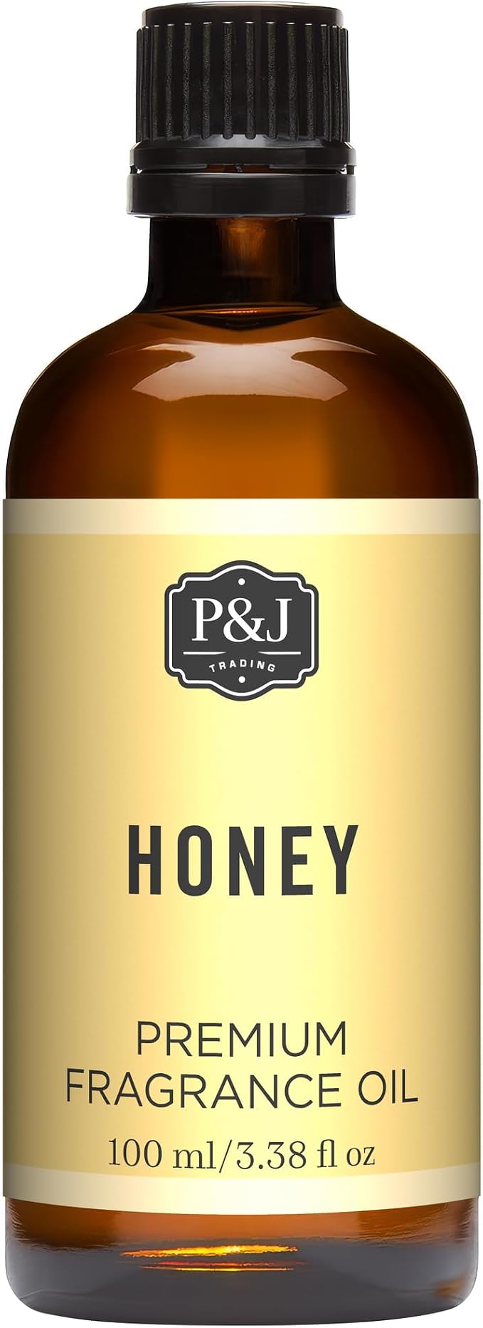 P&J Fragrance Oil - Honey Scented 100ml - Candle Scents, Soap Making, Diffuser Oil, Fresh Scents