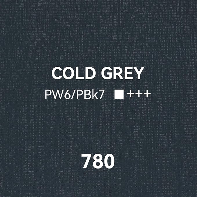 PHOENIX Cold Grey Oil Paint - Studio Oil Paint Single Large Tube - 170ml / 5.75 Fl oz. Cold Grey 780