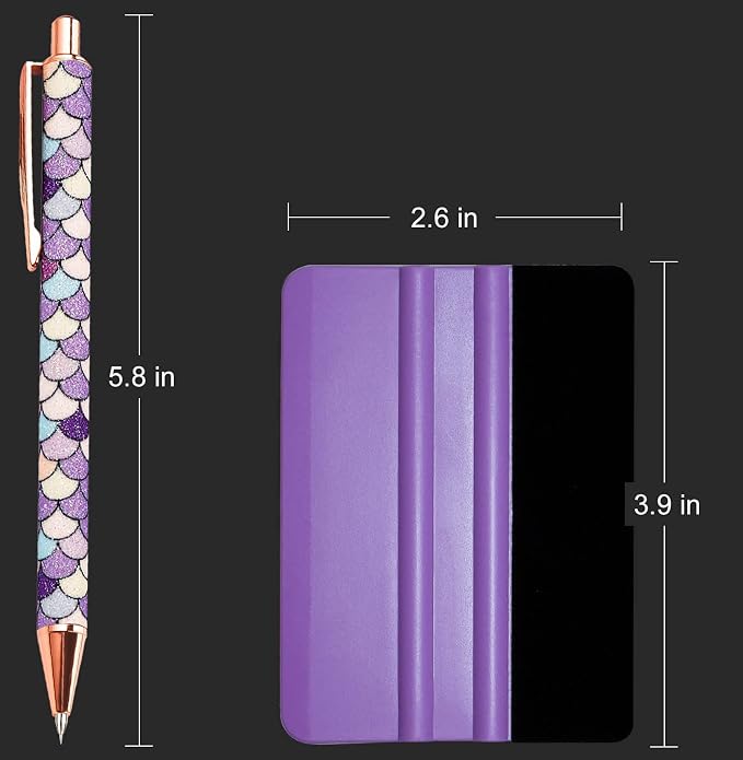 Craft Weeding Pen Tool Set, Essential Adhesive Vinyl Kits, Precision Pin Pen Tools for Cricut Air Silhouette Siser Oracal Accessories, Purple