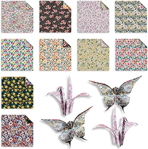 Origami Paper 6x6" Double Sided 50 Sheets 10 Colors Origami Kit,Craft Paper