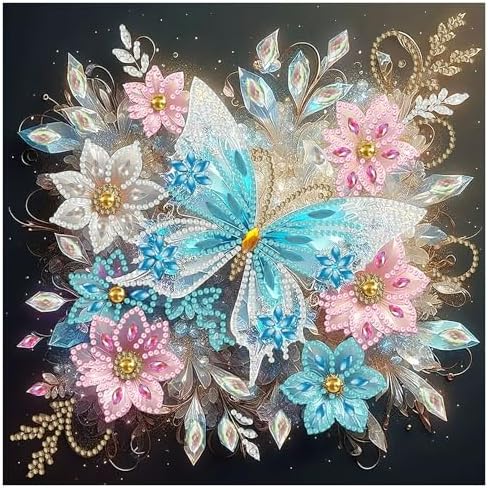 Butterfly Diamond Art Kits for Adults Special Shape Diamond Painting