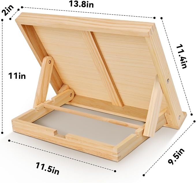Easel for Painting Tabletop Easel 13 4/5 by 11 2/5 in | Adjustable Angle Art Easels for Painting Art Supplies for Adults Student Artist