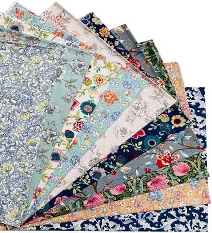8"x8" 50pcs Cotton Fabric Squares for Sewing Quilting Supplies-Morris B